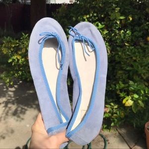 GAP Blue Suede Ballet Flats